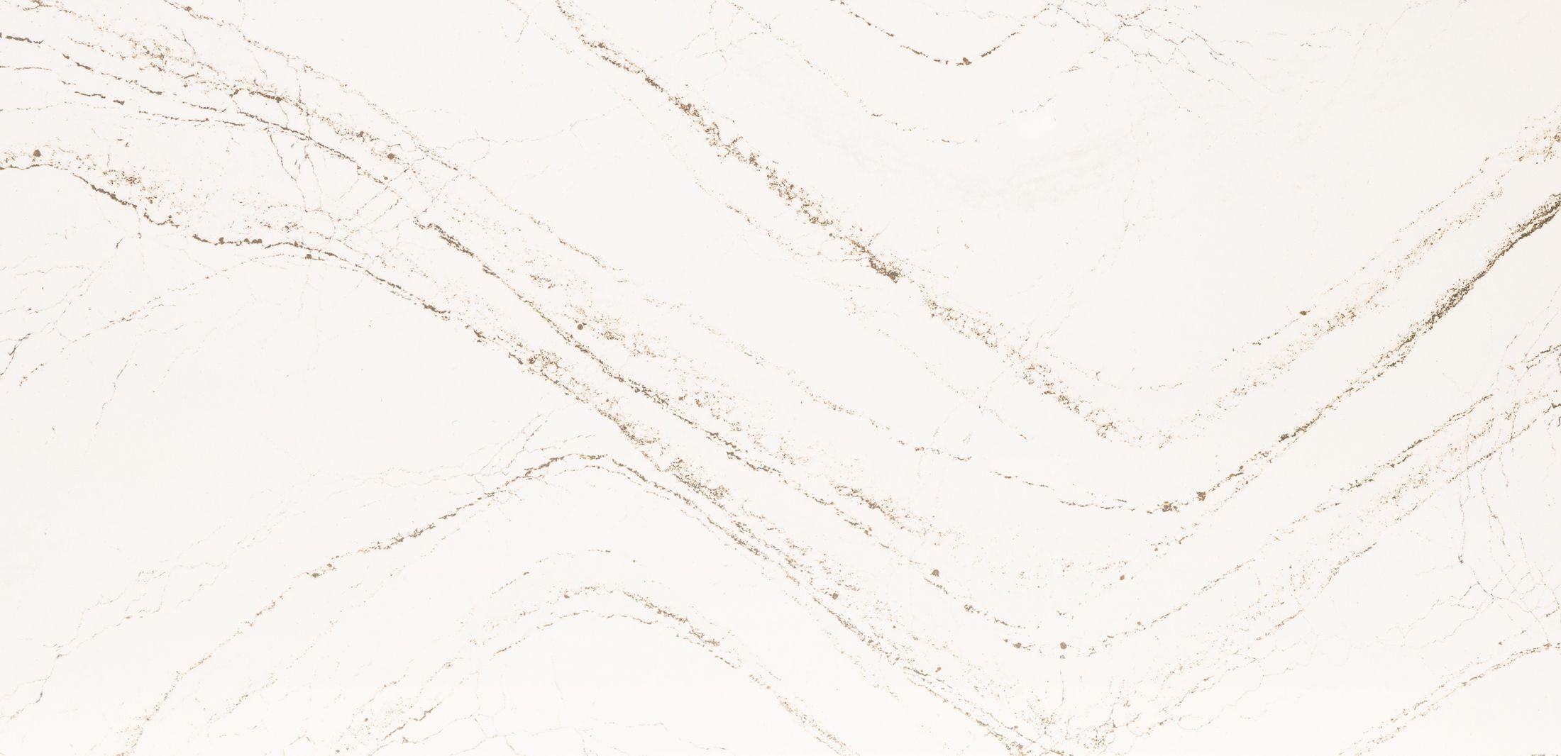 White marble surface with subtle gray veining.