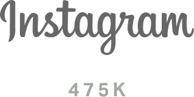 Instagram logo with follower count 475K