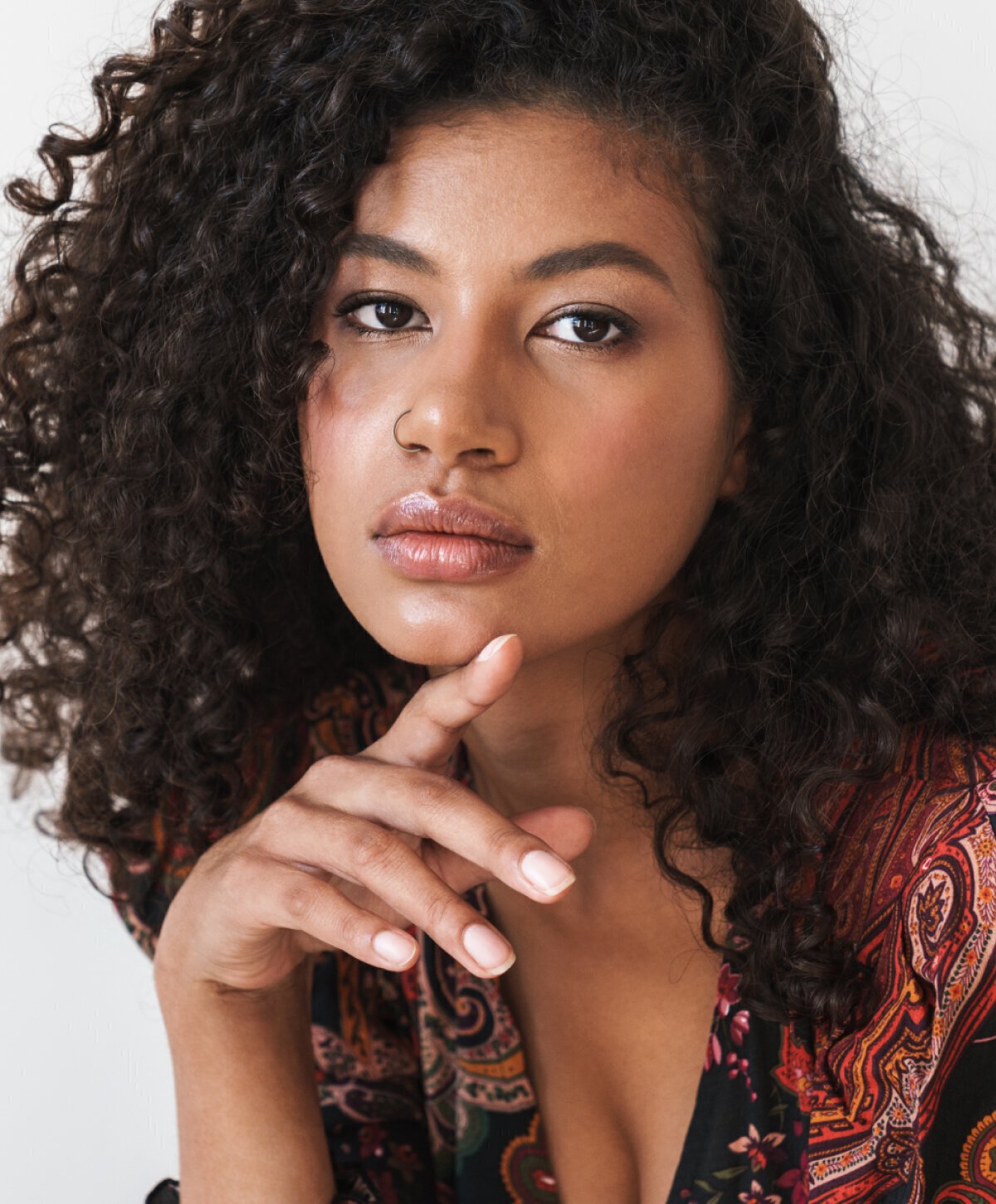 St. Louis Lip Lift model with dark hair